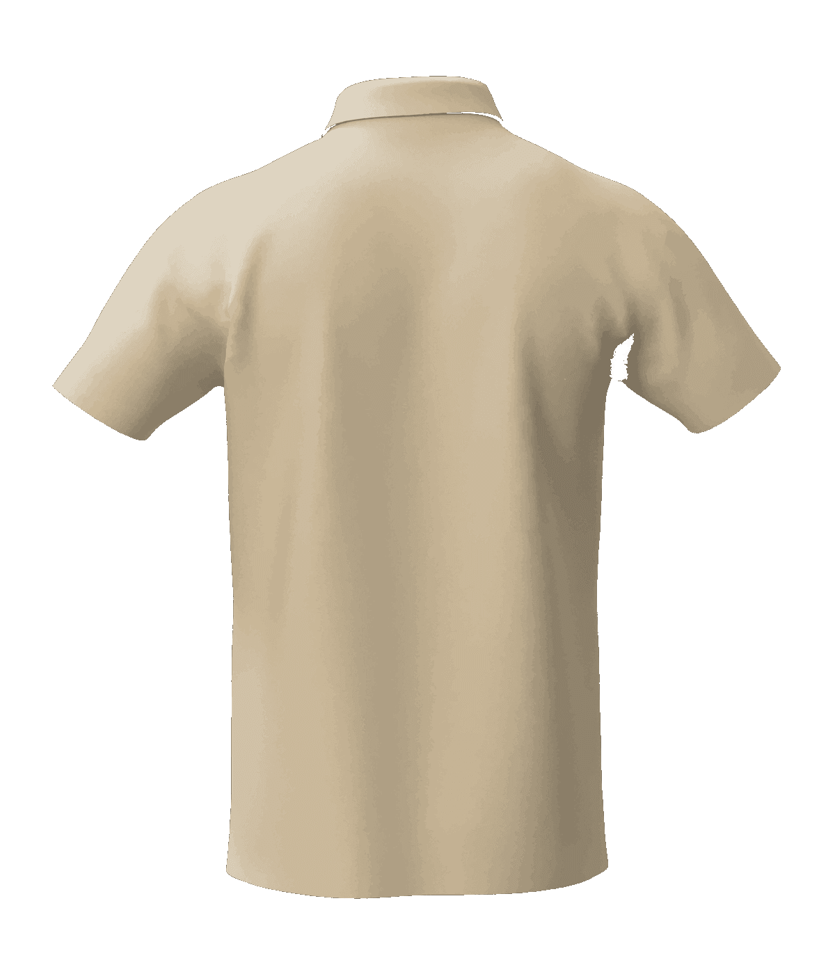 KVAI Essential Polo — Beige back view