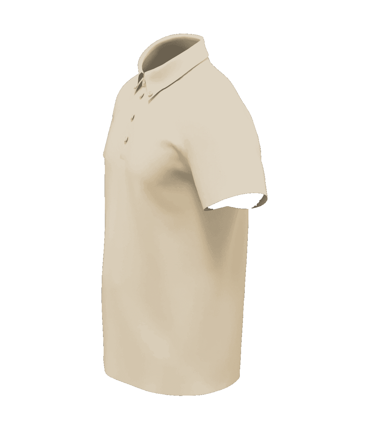 KVAI Essential Polo — Beige Side