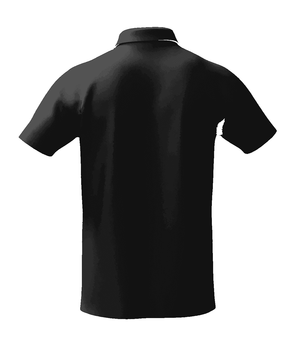 KVAI Classic Polo — Black back view