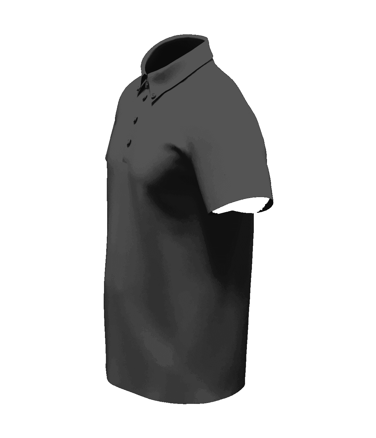 KVAI Premium Polo — Black Side