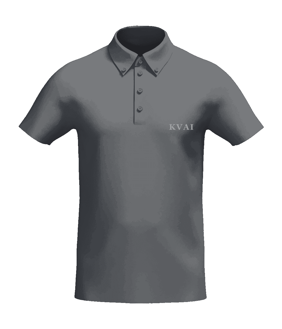 KVAI Premium Polo — Charcoal