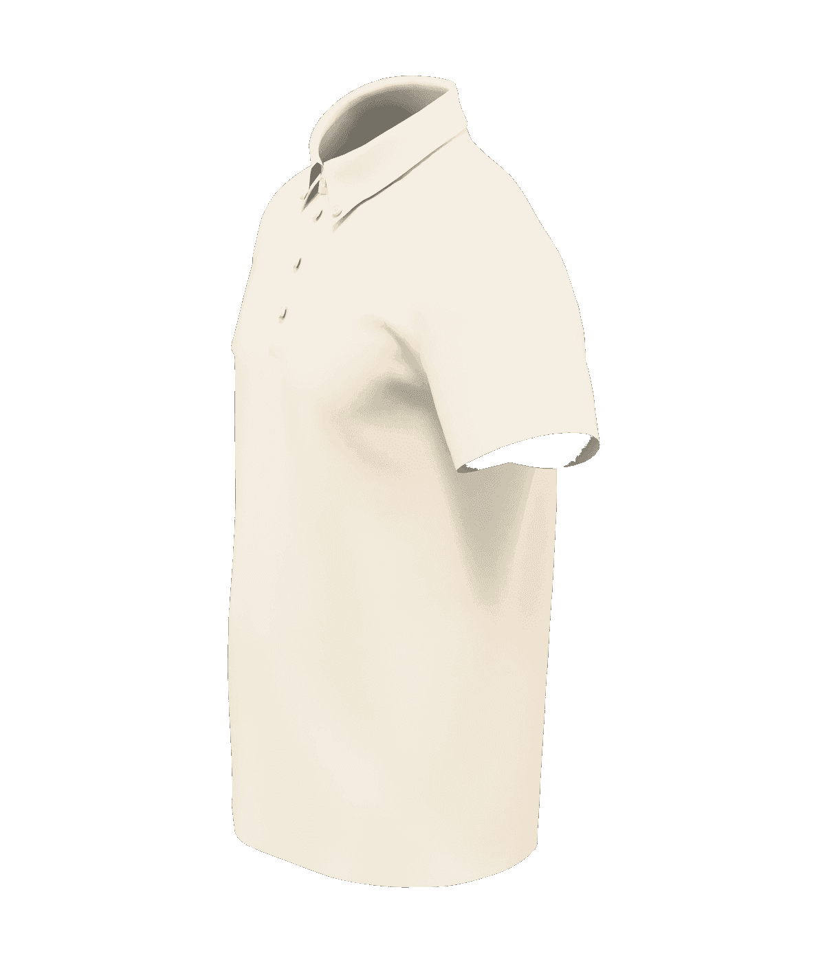 KVAI Refined Polo — Cream Side