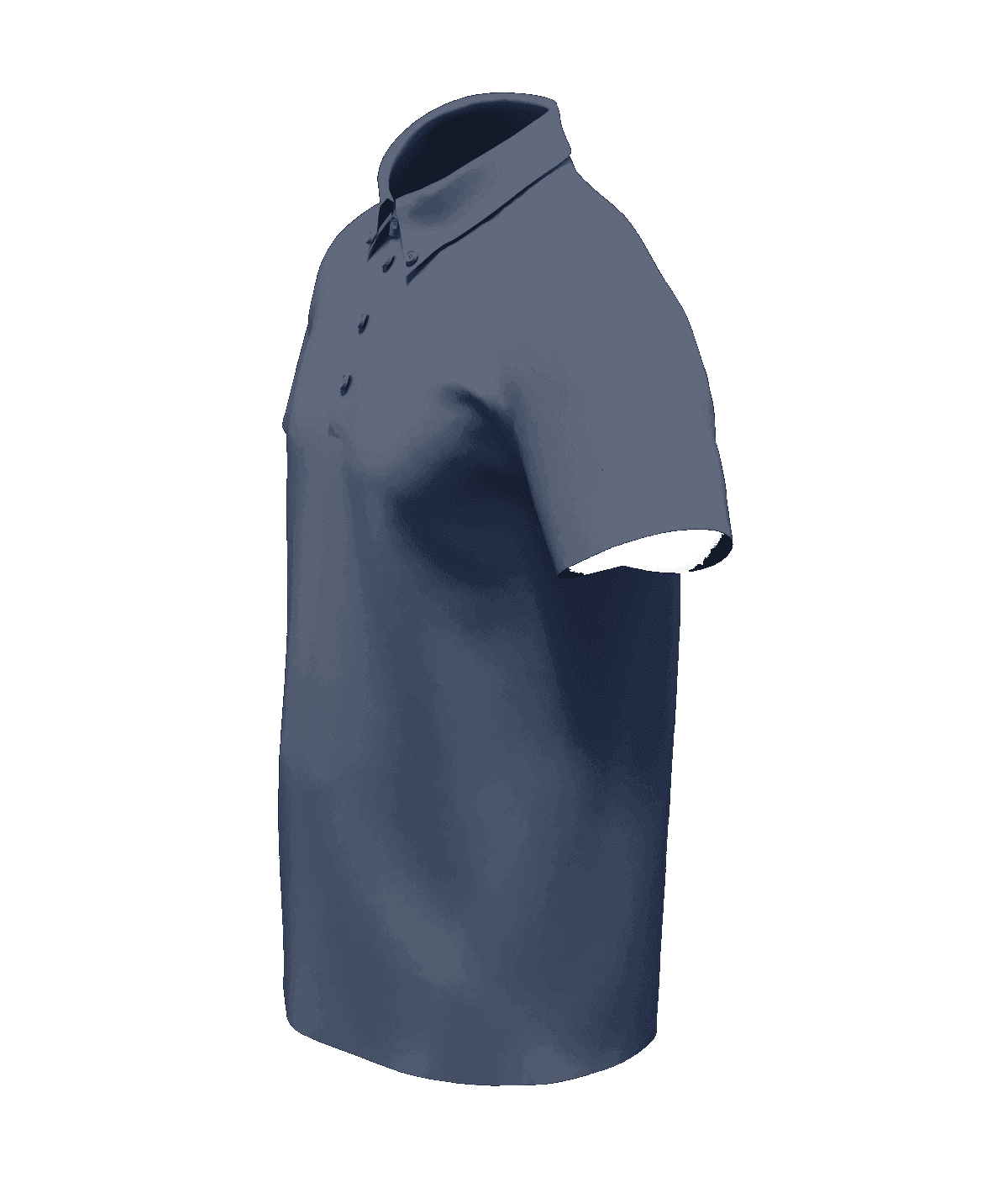KVAI Premium Polo — Navy Side