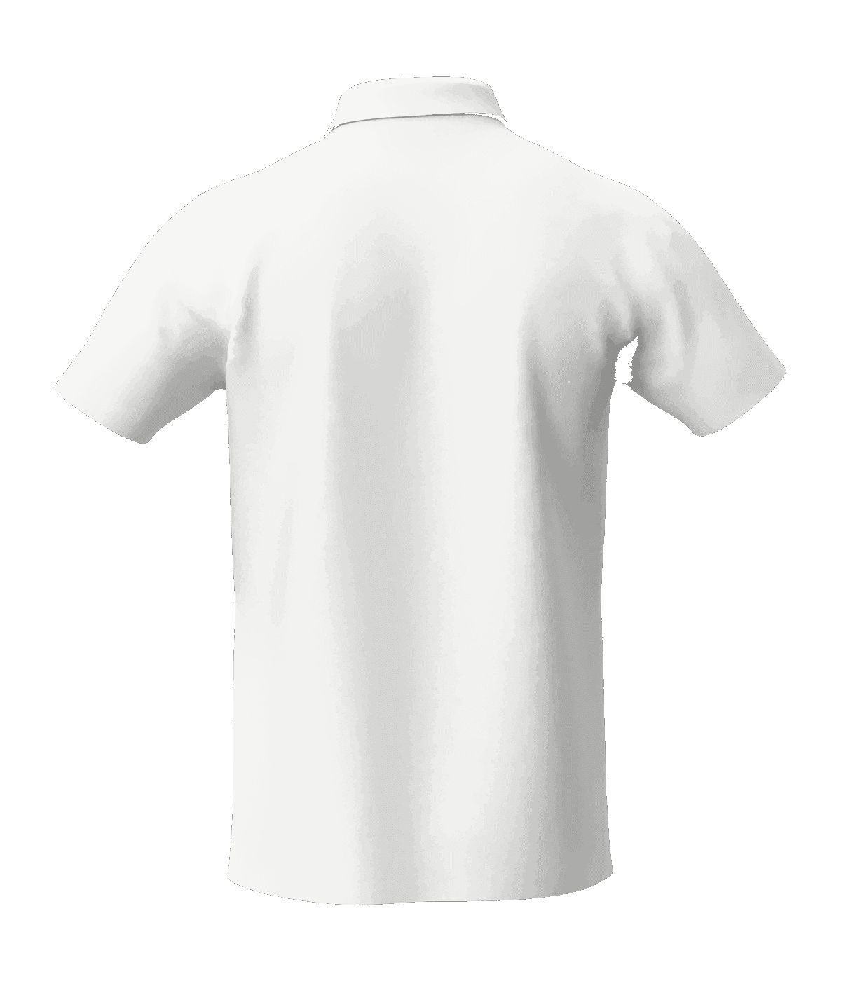 KVAI Classic Polo — Optic White back view